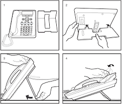 Press the features soft key if shown. 1408 1416 Phone User Guide The Phone Stand