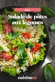 Salade De Pates Aux Legumes Recette En 2020 Pates Aux Legumes Salade De Pates Salade