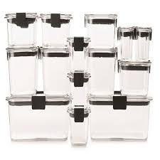 Rubbermaid Brilliance Leakproof Food Storage Containers 36 Piece Set Walmart Com Airtight Food Storage Containers Food Storage Containers Food Storage Set