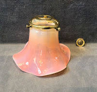 When the antique glass lamp fell over the glass nob on the bottom broke off. Lamp Shades
