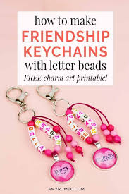 There are ones perfect for a beginner or children, and other patterns that are great for someone a little ambitious or wanting to. How To Make Friendship Bracelet Style Keychains Amy Romeu
