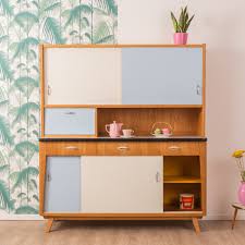 You can see strong ones while there are yellow greens and light greens too. Pastel Color Kitchen Cabinet Germany 1950s 106938