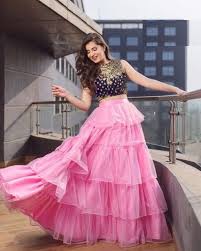 Partywear Lehenga Buy New Lehenga Choli Design For Party Yoyo Fashion A crop top lehenga is known for its signature crop top, which ends at the midriff. lehenga choli design for party