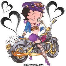 Good Morning More Betty Boop Graphics Greetings Http Bettybooppicturesarchive Blogspot Com Https W Biker Betty Boop Betty Boop Art Betty Boop Cartoon