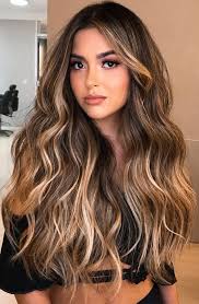 Beautiful brown hair with highlights, isn't it? 54 Beautiful Ways To Rock Brown Hair This Season Glam Up Dark Chocolate Hair