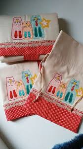 Handmadebynono Kirmizi Kedi Ailesi Bebek Nakis Bebek Kedi