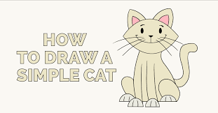Signup for free weekly drawing tutorials. How To Draw A Simple Cat Easy Drawing Guides