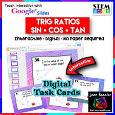 The word trigonometry is derived from the greek words 'trigonon' and 'metron'. Trig Ratios Of Right Triangles Digital Task Cards With Google Slides Paperless And No Prep For Youin This Fun Digital Task Cards Task Cards Geometry Lessons