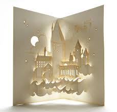Hogwarts Pop Up Card So Cool Origami Architektur Pop Up Karte Basteln Bastelarbeiten