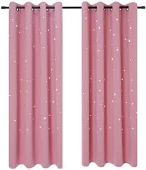 See more ideas about pink curtains, curtains, girls room curtains. Amazon Com Anjee Blackout Cut Out Stars Curtains For Girls Bedroom Thermal Insulated Light Blocking Window Curtains Drapes For Kids Room Nursery 2 Panels 52 X 63 Inches Baby Pink Home Kitchen