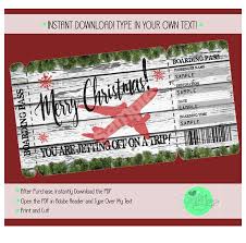 Printable Christmas Vacation Surprise Trip Boarding Pass Etsy Surprise Christmas Trip Christmas Vacation Christmas Travel