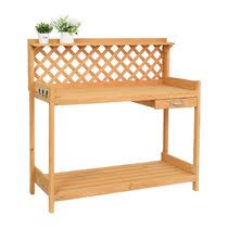 It is viewable from our dining/living room and i decorate it as if it were a mantel. Better Homes Gardens Camrose Farmhouse Outdoor Potting Bench Wayfair