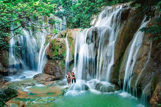 Kinh nghiệm du lịch Th&aacute;c Dải Yếm- thuộc huyện Mộc Ch&acirc;u - BestPrice