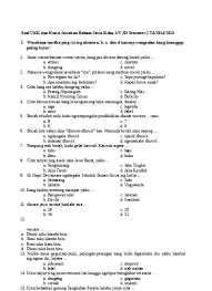 Soal Ukk Uas Bahasa Inggris Kelas 5 Semester 2 Genap Kunci Jawaban