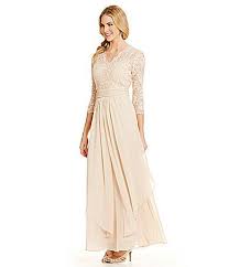 Emma Street Lace Bodice Gown Dillards Formal Dresses Gowns Mother Of The Bride Dresses Simple Long Sleeve Dress