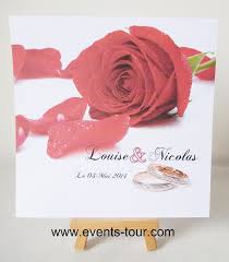 Recevoir des cartes postales, un tableau, ou me soutenir pour mon travail. Faire Part Mariage Rose Rouge X1 Ref 10405