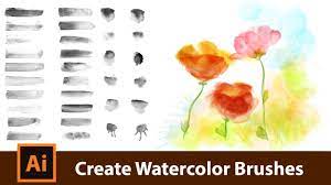 Create the watercolor textures step 1 let's begin with the supplies you need or may want to use for creating. Create Your Own Watercolor Brushes For Adobe Illustrator Youtube
