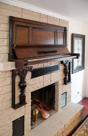 Maybe you would like to learn more about one of these? An Old Piano Becomes A Beautiful Mantle For A Fireplace Piano Decor Repurposed Piano Diy Fireplace Mantle