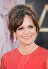 Updo For Older Women Age Over 60 Slightly Bouffant Updo With Bangs Sally Field S Hairstyle Hairstyles Weekly Sally Field Hairstyles Classy Hairstyles Womens Hairstyles