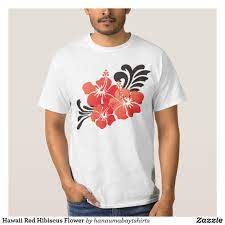 Hawaii Red Hibiscus Flower T Shirt Zazzle Com Hibiscus Flowers Hibiscus T Shirt