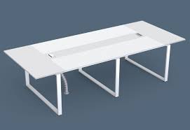 Ein nicht zu aufdringliches mobiliar, eine adrette und doch ansprechende farbgebung sind die ersten schritte die das büro seriös erscheinen lassen. Anja280 Konferenztisch Lichtgrau Weiss Mit Kabelkanal Fur 8 10 Personen Topregal