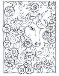 Unicorn Coloring Pages For Kids To Print Hard Unicorn Coloring Pages Diy Coloring Books Coloring Book Art