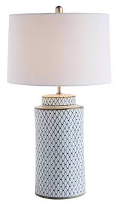 Breakwater Bay Diep 28 Table Lamp Wayfair In 2020 Blue And White Lamp White Ceramic Lamps Ceramic Table Lamps