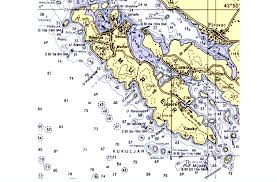 Part Of The Nautical Chart 100 21 With The Island Of Murter