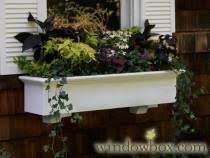 Optional decorative faux brackets and self watering reservoirs available. Pvc Window Boxes The Estate Collection Composite Flower Boxes