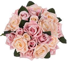 Maybe you would like to learn more about one of these? Artiflr Artificial Flowers Rose Bouquet 2 Pack Fake Flowers Silk Plastic Artificial White Roses 18 Heads Bridal Wedding Bouquet For Home Garden Party Wedding Decoration Champagne Artificial Flowers Amazon Com Au