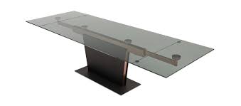 Dining Tables Monza Copper And Glass Extendable Dining Table