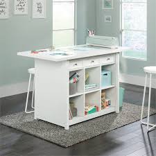 Sauder Craft Pro 60 Crafts Table In White Walmart Com In 2020 Work Table Craft Desk Craft Table
