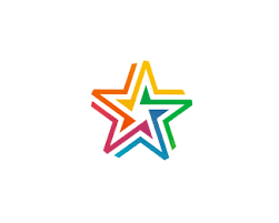 Stripe Star Star Logo Design Star Logo Logo Design