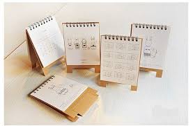 2015 New Design Fashion Cartoon Rabbit Table Calendar Creative Datebooks Caldendar Gifts Wholesale 5pcs Lot In Calendar F Table Calendar Calendar Design Design