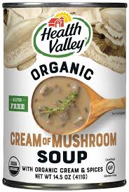 And how sometimes cream of mushroom soup is used to transform other soups, like, chicken and wild rice. Amazon Com Health Valley Organic Soup Cream Of Mushroom 14 5 Oz Pack Of 12 Vegetable Soups Grocery Gourmet Food