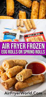 Air Fryer Frozen Egg Rolls Or Spring Rolls How To Tips | Air Fryer World