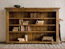 Furniture Handsome Solid Oak Wood Bookcase Wooden Living Room Furniture Ideas Exposed Brick Wooden Living Room Furniture Wood Shelves Living Room Low Bookcase