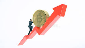 Bitcoin's value is based on how valuable the market (the people buying and selling bitcoin) thinks it is. Bitcoin Arrow Up For Increasing Value And Businessman Stock Illustration Illustration Of Bear Currency 112393349