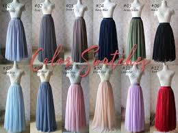 Tulle Tutu Color Chart Tutu Color Swatches Wedding Skirt Maxi Tulle Skirt Custom