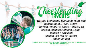 Tryout teriminin türkçe i̇ngilizce sözlükte anlamları : 2020 Marshall Cheerleading Tryouts Go Virtual Feature Team Expansion Marshall University Athletics