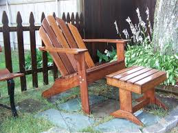 Adirondack Chair And Ottoman We Made Using Ipe And Finished With Penofin Oil Outdoor Furniture Accessories Outdoor Furniture Outdoor Chairs
