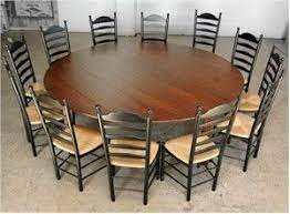 There is something about a big dining room table that just exudes class and refinement, even if they are made to appear more rustic. Get The Best Gathering Moment With Your Big Family By Using Large Large Round Dining Table Farmhouse Dining Table Round Dining Room