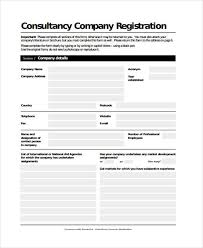Although the government has listed only few specific industries for the company to work under. Free 7 Sample Company Registration Forms In Pdf Ms Word