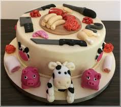 Motivtorte Zum Gesellenabend Der Fleischer Fleischer Kuh Schwein Wurst Fleisch Fondant Motivtorte Kuchen Ideen Cupcake Kuchen