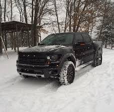 Black Ford Raptor Svt F 150 Truck Winnipeg Winter Snow Ford Raptor Ford Trucks Lifted Ford Trucks