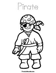 Pirate Coloring Page Pirate Coloring Pages Pirate Template Pirate Crafts