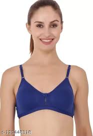 Floret NON-PADDED cotton Bra KATRINA-BLUE