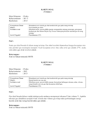 Selain itu kamu juga bisa download soal dalam bentuk pdf gratis di mana. Kartu Soal Fisika Kelas Xi Semester 2