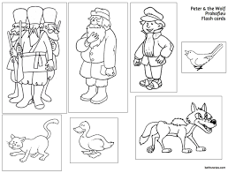 Peter And The Wolf Coloring Pages 11 L Homeschool Music Wolf Character Music Appreciation
