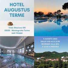 Spa Wellness Hotel Terme Augustus Montegrotto Viale Stazione 150 Montegrotto Terme 2021
